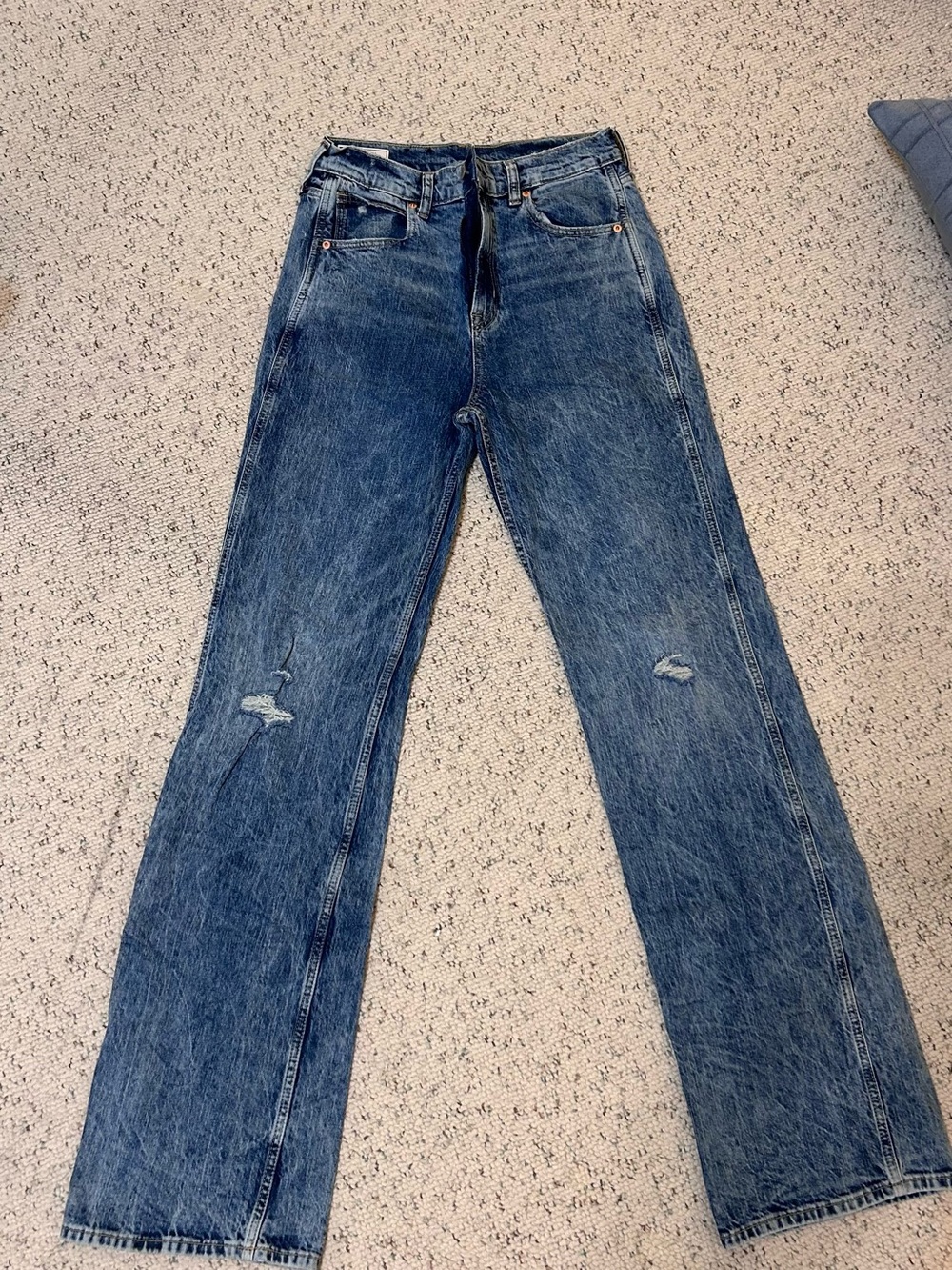 Women’s high rise Blue Washed Jeans